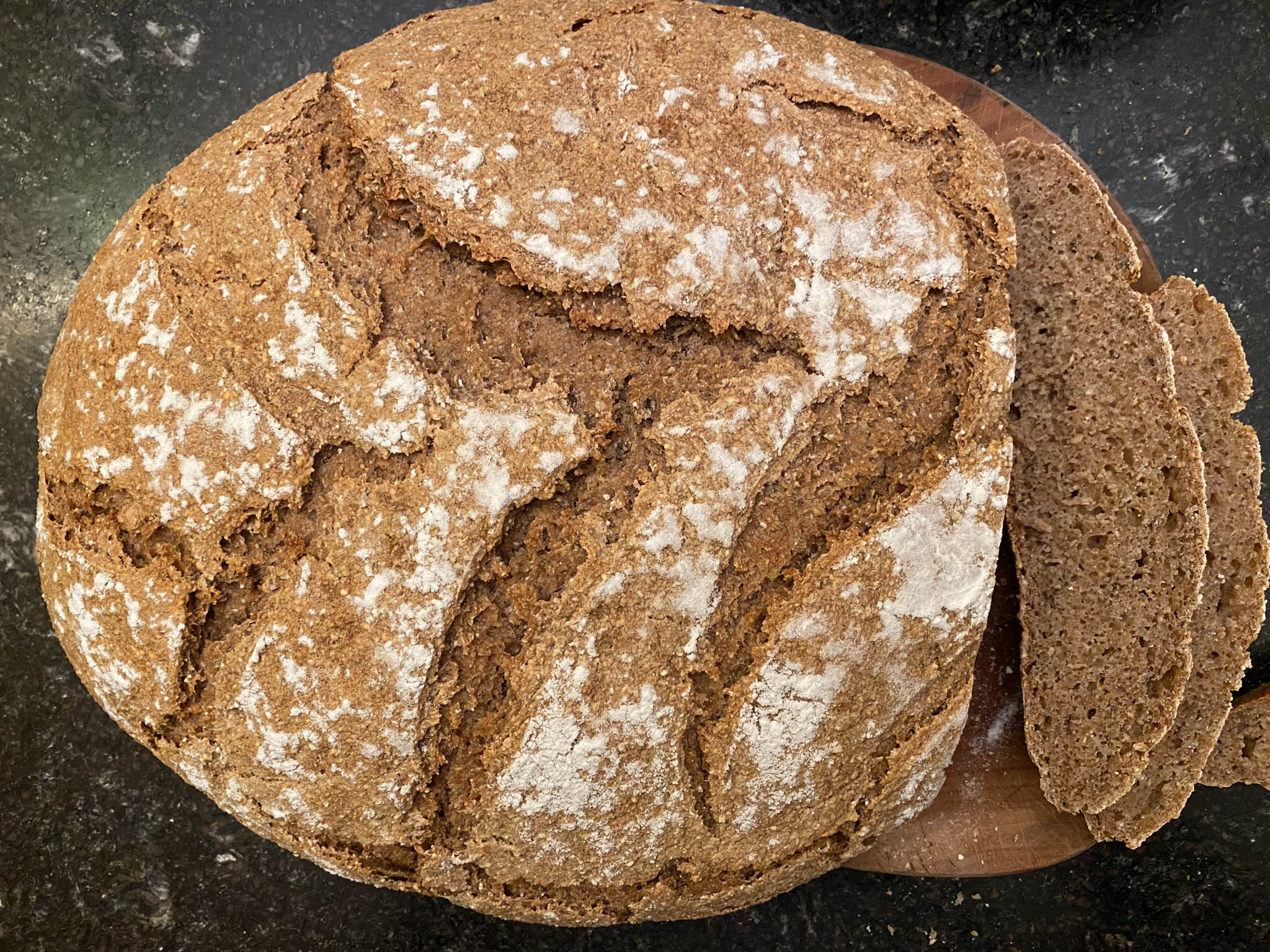 'Brot mit Buchweizen und Amaranth'